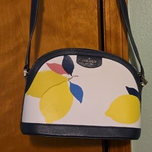 Kate Spade Yellow and Blue Lemon Crossbody Bag